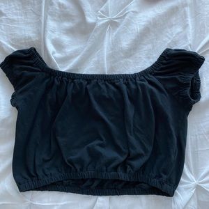 Off the shoulder crop top